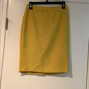 Golden Yellow Pencil Skirt